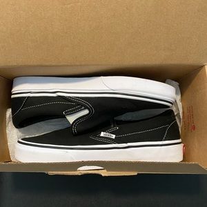 Black slip on Vans